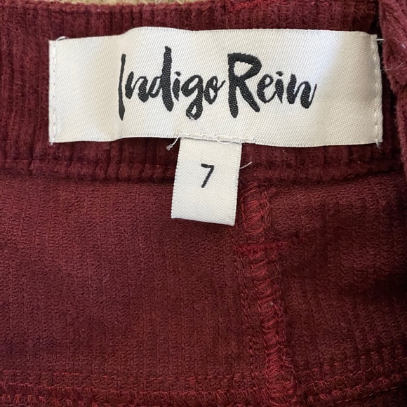 Burgundy Corduroy Skirt - Picture 3 of 3